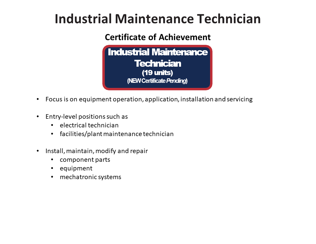 Image of Industrial Maintenance Technician path 2